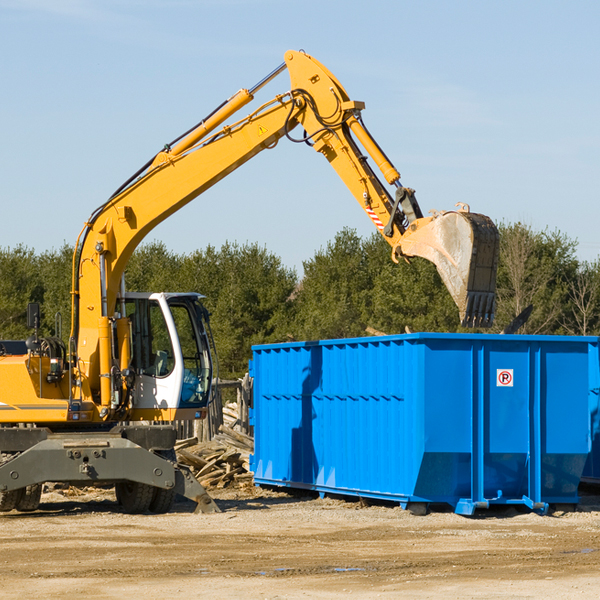 can i choose the location where the residential dumpster will be placed in Belcamp